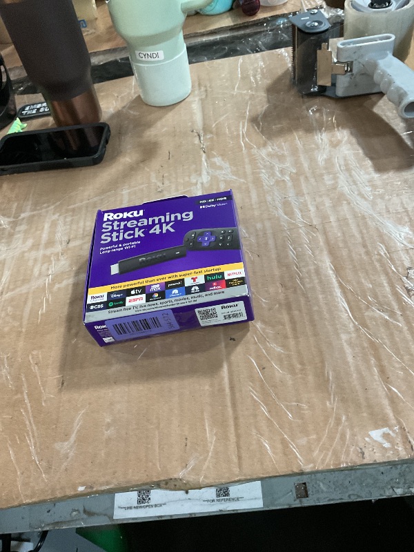 Photo 1 of ***Missing power adaptor and remote***
Roku Streaming Stick 4K with Voice Remote - HDR10+ & Dolby Vision