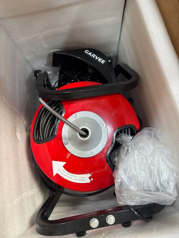 View 4 of **Parts Only**  PeakPursuit Electric Sewer Auger - 100ft x 3/8" Cable, 370W Motor