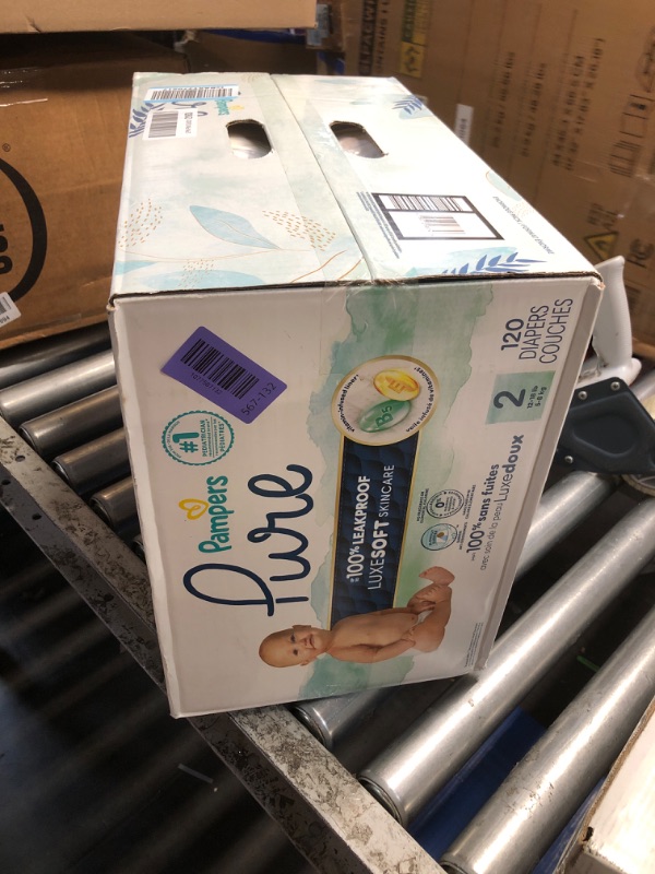 Photo 1 of ***FACTORY SEALED ***
Pampers Pure Baby Diapers, Size 2, 120 Count