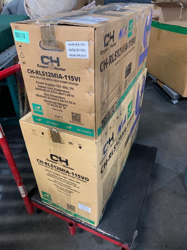 View 2 of ***TRUCK/TRAILER PICKUP ONLY***FACTORY SEALED ***
Cooper & Hunter MIA 12,000 BTU Mini Split AC/Heat Pump