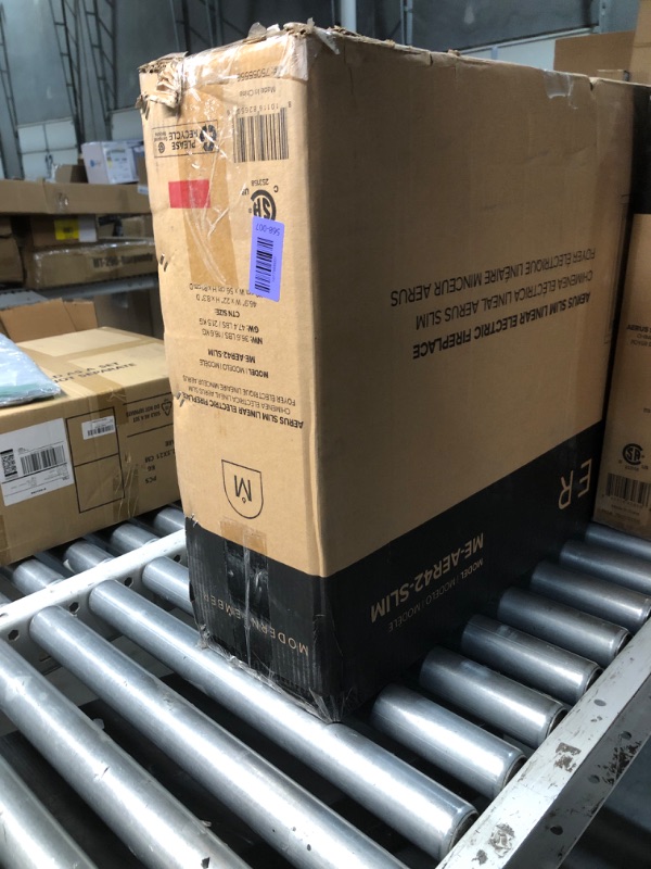 Photo 1 of ***FACTORY SEALED ***
Modern Ember Aerus Slim 42 Inch Smart Linear Electric Fireplace | Recessed in-Wall or Wall-Mount | LED Multiple Flame Colors | Alexa/WiFi Enabled | 4.25” Profile | Remote Included