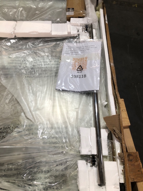View 3 of **Parts Only*** KPUY Frameless Sliding Shower Door 67-72" W x 72" H, Chrome