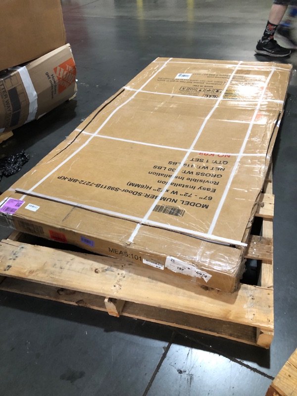 View 4 of **Parts Only*** KPUY Frameless Sliding Shower Door 67-72" W x 72" H, Chrome