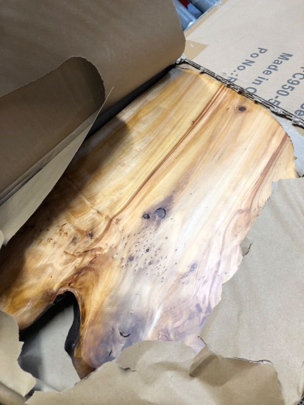 Photo 1 of ***STOCK PHOTO FOR REFERENCE ONLY******STOCK PHOTO FOR REFERENCE ONLY***East at Main 31.5-Inch Live Edge Teak Coffee Table, Natural Wood