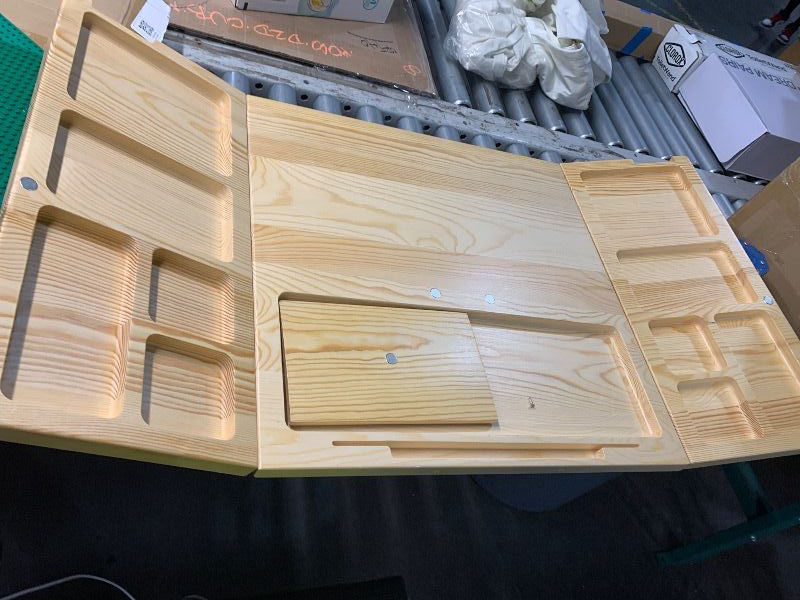 View 2 of ***STOCK PHOTO FOR REFERENCE ONLY***41" x 21.5" Foldable Building Baseplate Table with Storage Trays Board