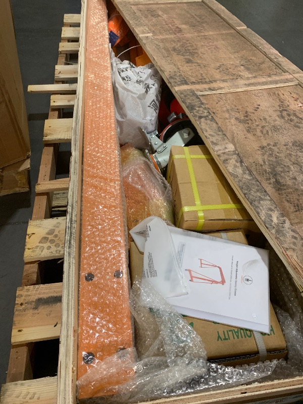 View 3 of ***STOCK PHOTO FOR REFERENCE ONLY******TRUCK/TRAILER PICKUP ONLY***?Strongway Adjustable Gantry Crane, 2000-Lb. Capacity, 11.9ft. Lift