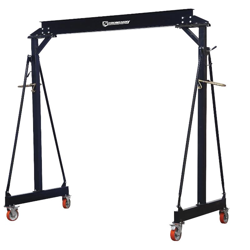 View 1 of ***STOCK PHOTO FOR REFERENCE ONLY******TRUCK/TRAILER PICKUP ONLY***?Strongway Adjustable Gantry Crane, 2000-Lb. Capacity, 11.9ft. Lift