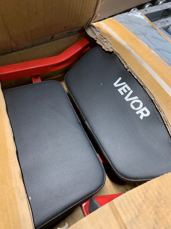 Photo 1 of ***DAMAGED - SEE NOTES/PICTURES***VEVOR Mechanic Creeper, 44-Inch, Red, 300 lbs Capacity
