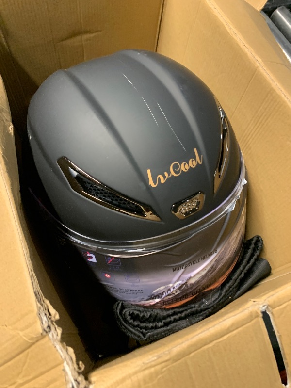 View 3 of ***DAMAGED - SEE NOTES/PICTURES***Fizcvky Full Face Motorcycle Helmet with Bluetooth