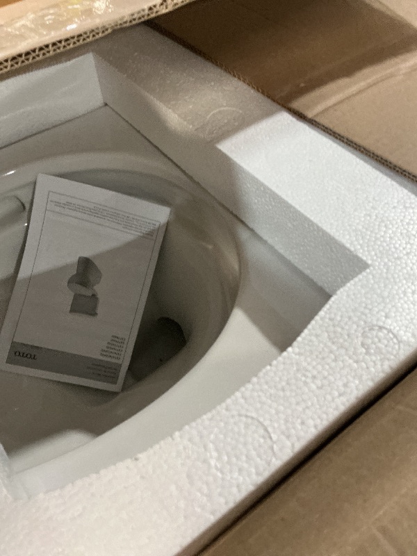 View 1 of **MISSING TANK** TOTO® Promenade® II One-Piece Elongated 1.28 GPF Universal Height Toilet with CEFIONTECT and Right-Hand Trip Lever, Cotton White - MS814224CEFRG#01