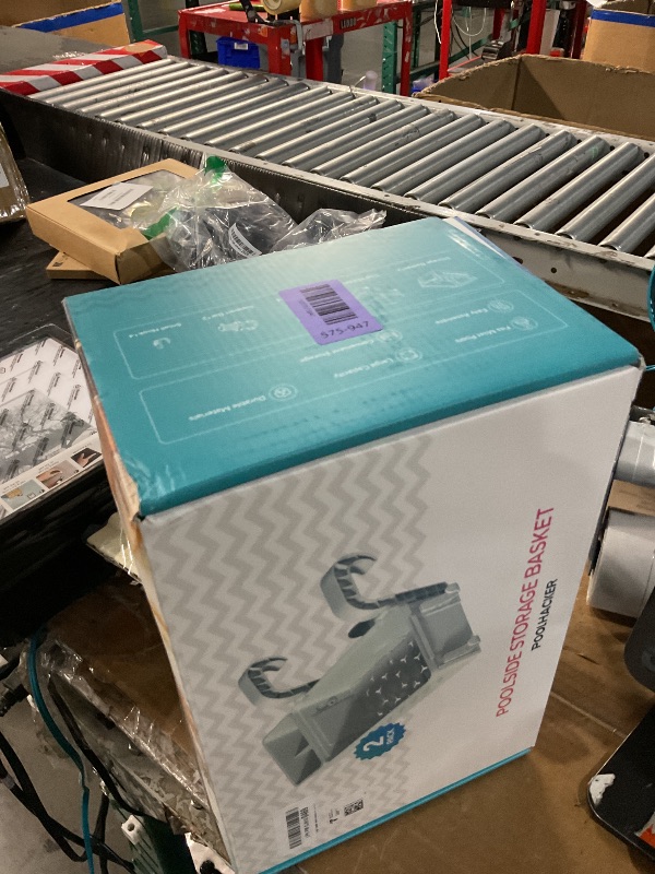Photo 1 of [PATENTED] POOLHACKER 2026 Upgrade 2 Sets Poolside Storage Basket - Original Above Ground Pool Accessories, Swimming Pool Storage Basket with Pool Cup Holder, Poolside Storage to Organize Cup Towel