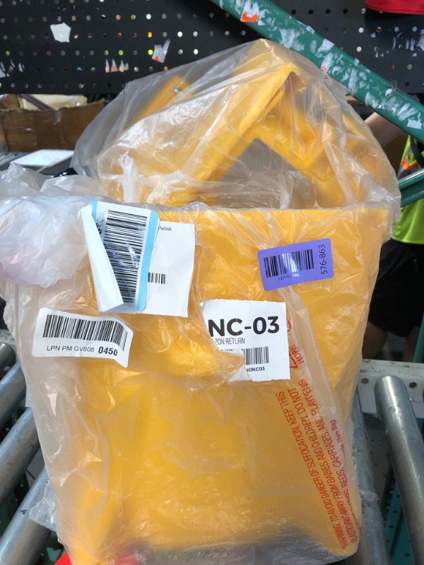 Photo 1 of ***missing 3 wheels*** Winco Mop Bucket, Medium, orange