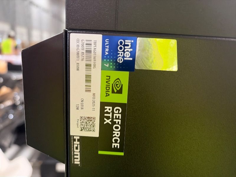 View 2 of ***FACTORY SEALED - OPENED FOR INSPECTION***
ASUS ROG G700 (2025) Gaming Desktop PC, Intel® Core™ Ultra 7 265F Processor, NVIDIA® GeForce RTX™ 5070, 1TB M.2 NVMe™ PCIe® 4 SSD, 32GB DDR5 RAM, Windows 11 Pro, G700TF-XS776
