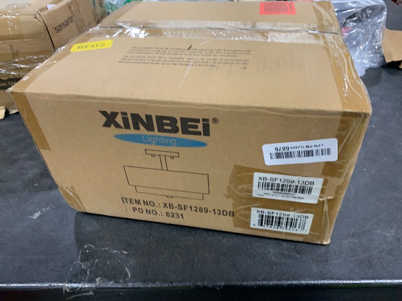 Photo 1 of XiNBEi Lighting 13" Drum Ceiling Light