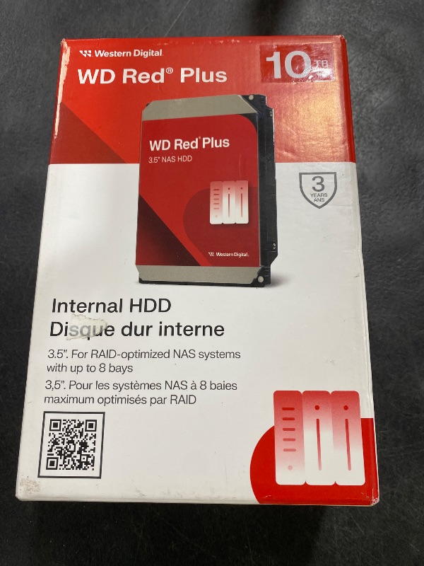 Photo 1 of Western Digital 10TB WD Red Plus NAS Internal Hard Drive