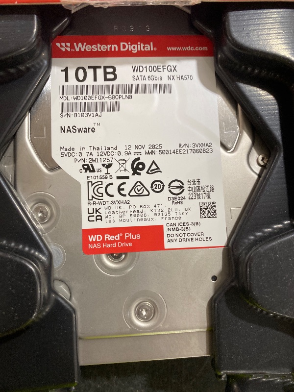 Photo 1 of Western Digital 10TB WD Red Plus NAS Internal Hard Drive