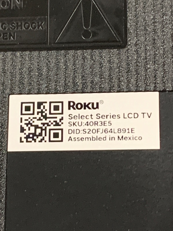 Photo 1 of Roku 40-Inch Select Series Smart TV 2026-1080p Full HD TV - RokuTV