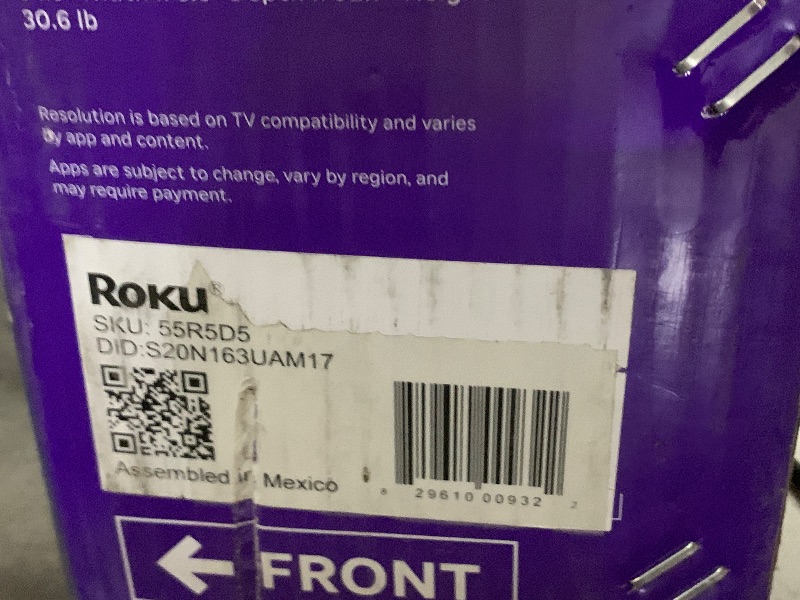 Photo 1 of Roku 55-Inch Select Series Smart TV 2026-4K QLED TV - Roku TV