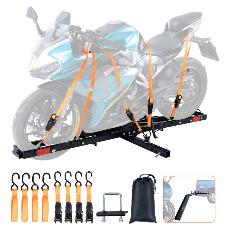 Photo 1 of VEVOR CARBON STEEL MOTORCYCLE CARRIER 1283X295X205MM