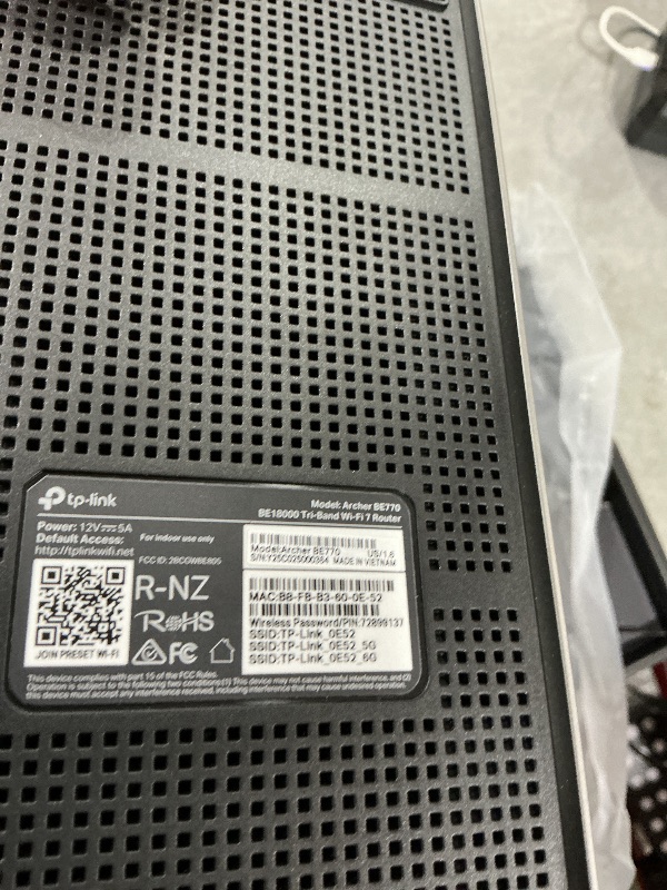 Photo 1 of TP-Link Tri-Band BE18000 WiFi 7 Router, Archer BE770
