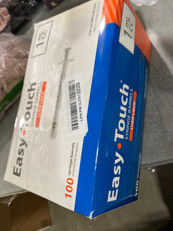 Photo 1 of EasyTouch Luer-Lock Syringe Barrel, 1ML, Pack of 100