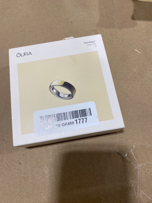 Photo 1 of Oura Ring 5 Smart Ring - Gold - Size 9 - Fitness & Sleep Tracker
