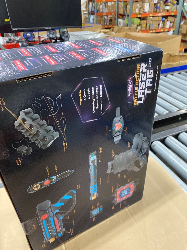 Photo 1 of Squad Hero Rechargeable Laser Tag Set - 4 Guns & Vests