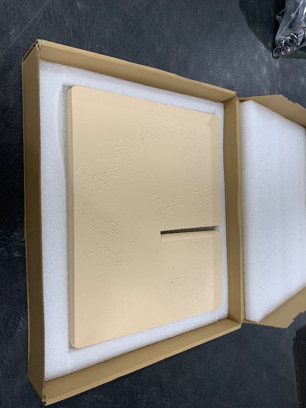 Photo 1 of Hopysgiien Faux Travertine Resin Book Stand - Beige