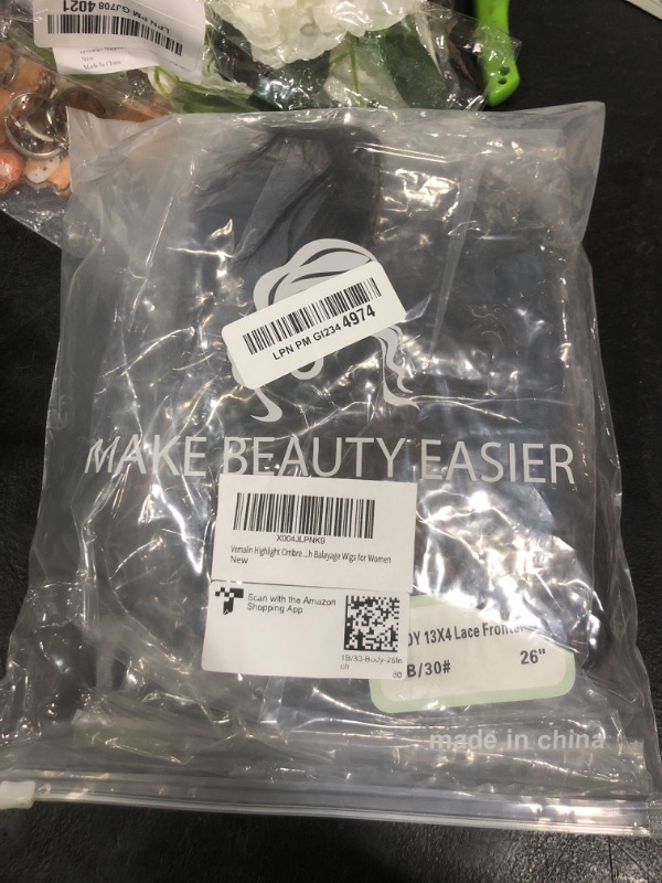 Photo 1 of Vemalin Ombre Lace Front Wig Human Hair Body Wave