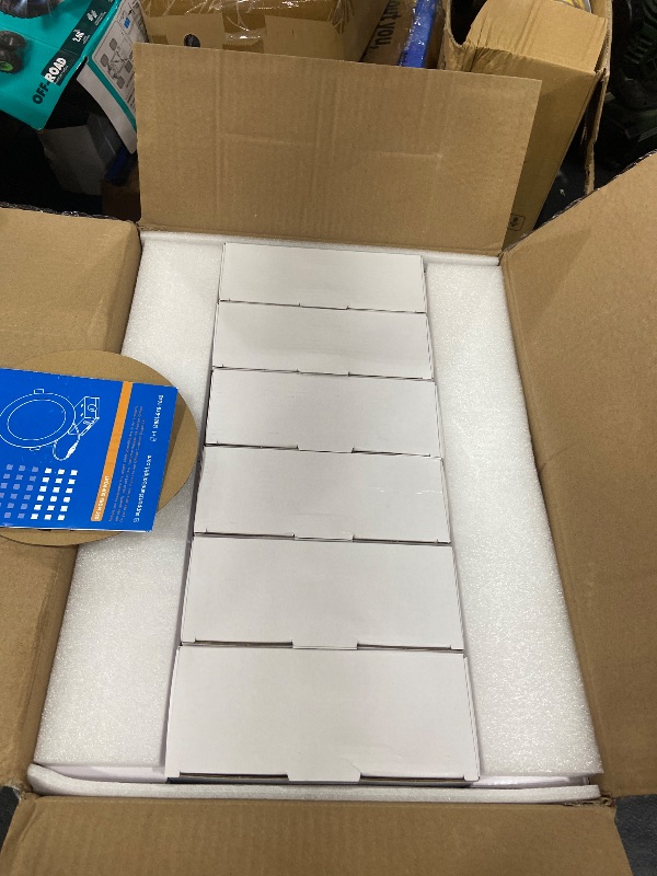 Photo 1 of Amico 24 Pack 6 Inch LED Recessed Light with Junction Box, 5CCT, 1050LM