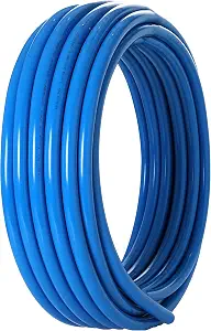 Photo 1 of EFIELD 3/4 Inch 100 ft Pex A Pipe/Tubing BLUE Color
for Potable Water-Plumbing Application, with a Pipe Cutter(YB100)