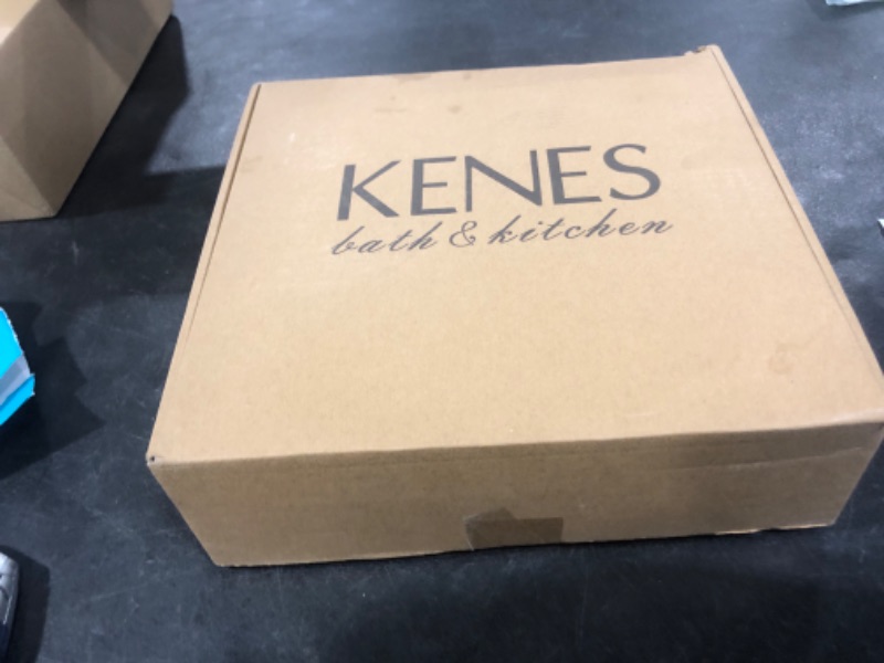 Photo 1 of KENES Brushed Gold Bathroom Faucet Single Hole