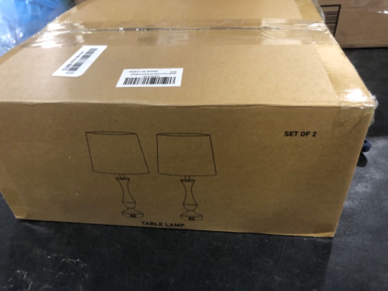Photo 1 of Seealle 3-Way Dimmable Touch Table Lamps with USB-C & USB-A Ports