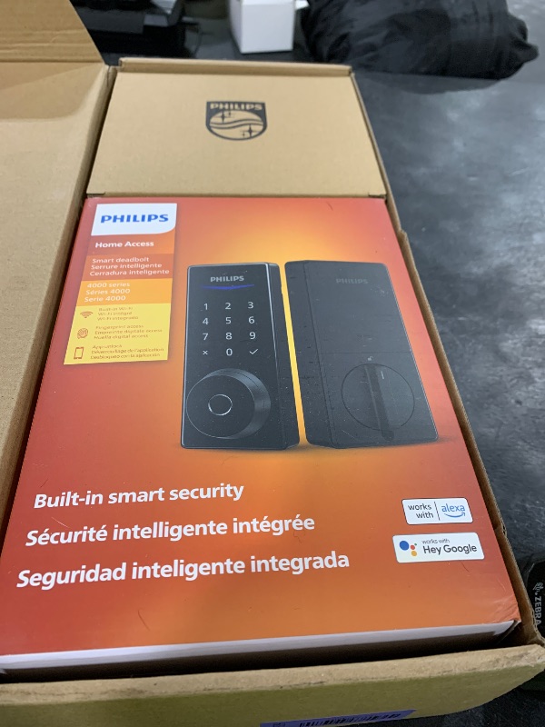 Photo 1 of Philips Wi-Fi Smart Deadbolt Lock with 2 Handle, Keypad Front Door Lock Set