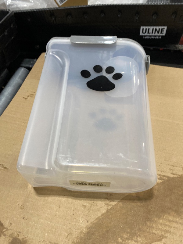 Photo 1 of kapituem Dog Cat Food Storage Container with Brush