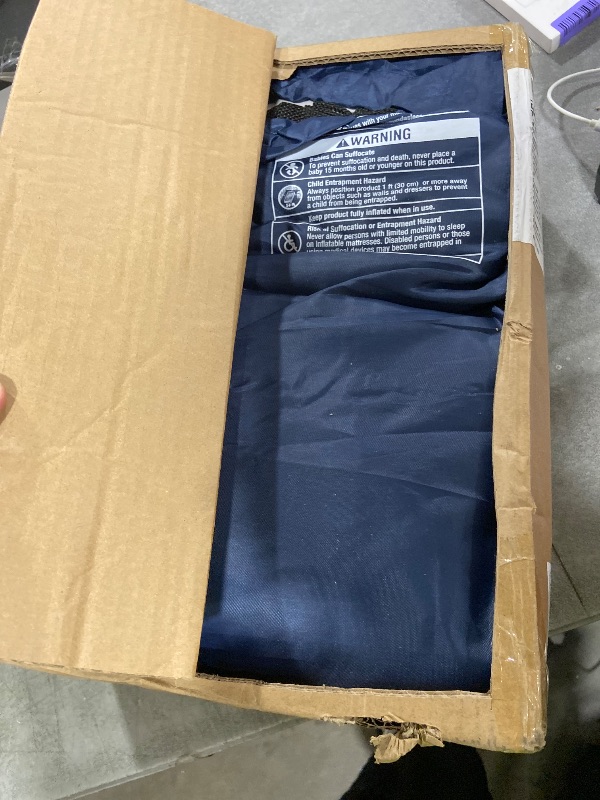 View 3 of SoundAsleep Dream Series Raised Twin XL Air Mattress with Built-in Pump, Blue