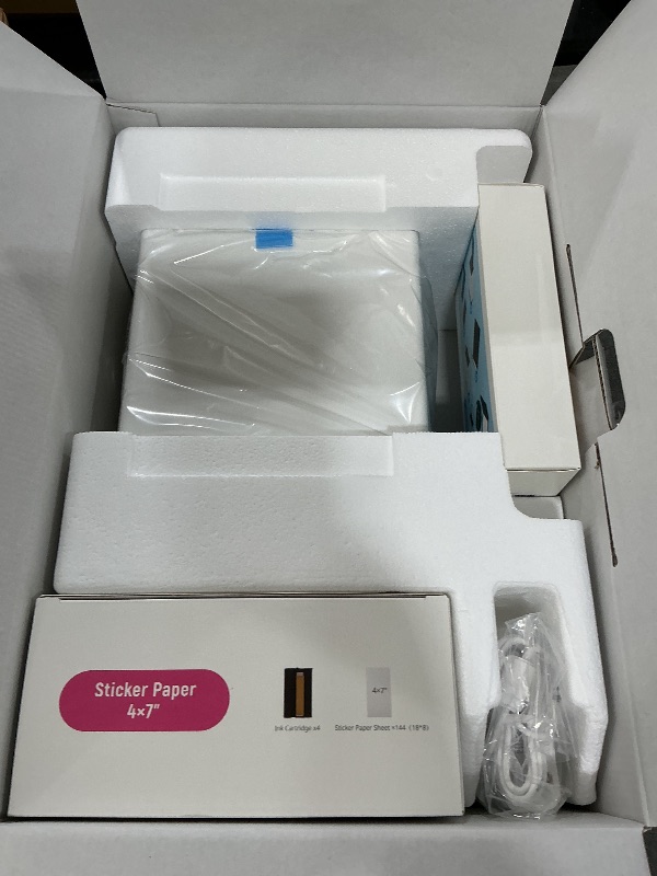 Photo 1 of Liene PixCut S1 Inspire Kit - All-in-One Color Sticker Printer & Cutting Machine, Thermal Dye-Sublimation Photo Printer, 300 DPI, Color Label Maker with 180 Sheets (36 Photo + 144 Sticker Paper)