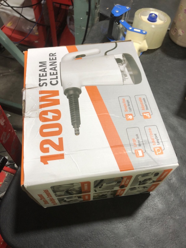 Photo 1 of DOURARY Handheld Steam Cleaner - White, 1200W, 18 Accessories