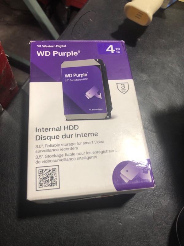 Photo 1 of Western Digital 4TB WD Purple Internal Hard Drive HDD