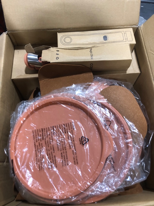 Photo 1 of CAROTE 21 Piece Ceramic Cookware Set with Detachable Handle