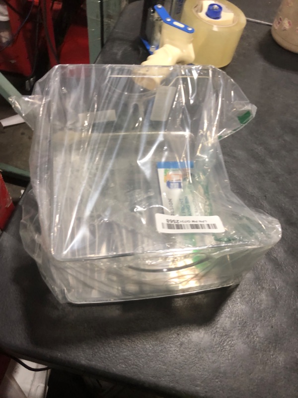 Photo 1 of iDesign Stackable Storage Bin with Handles, Clear