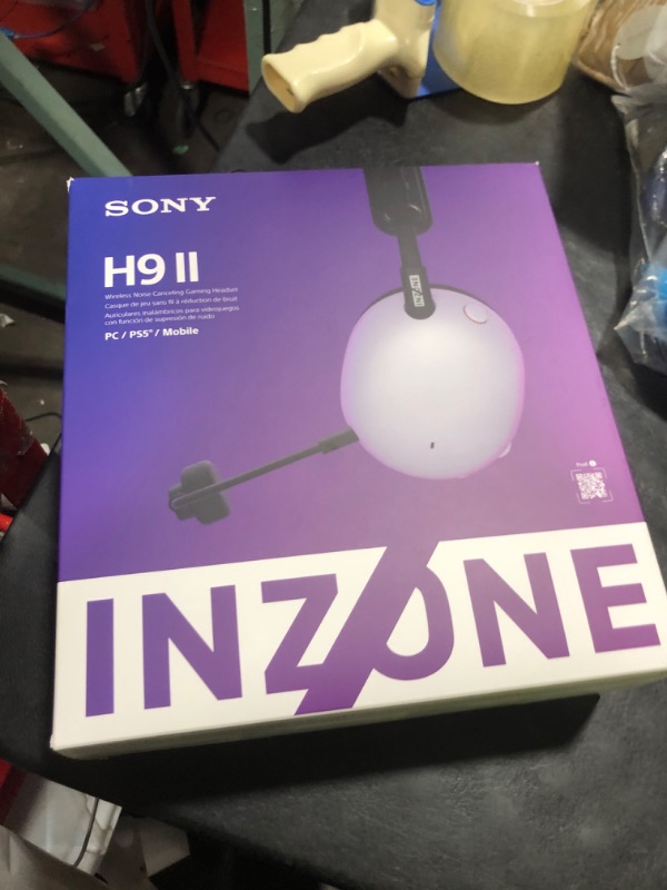 View 2 of Sony INZONE H9 II Wireless Noise Cancelling Gaming Headset, White
