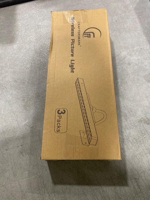 Photo 1 of Picture Light Battery Rechargeable, 3Pack Picture Light for Wall with Remote, 3 Color Modes and Dimmable Classic Art Lights for Paintings, Pictures in Gallery, Bedroom, with Timer_Antique Gold