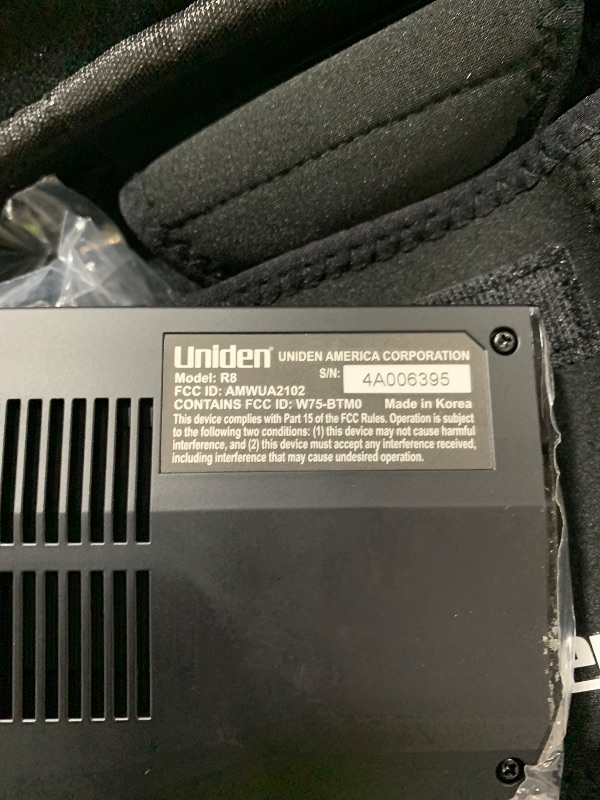 Photo 1 of Uniden R8W Radar/Laser Detector