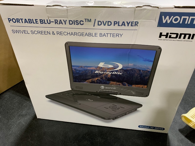 Photo 1 of WONNIE 16.9" Portable Blu Ray Player
