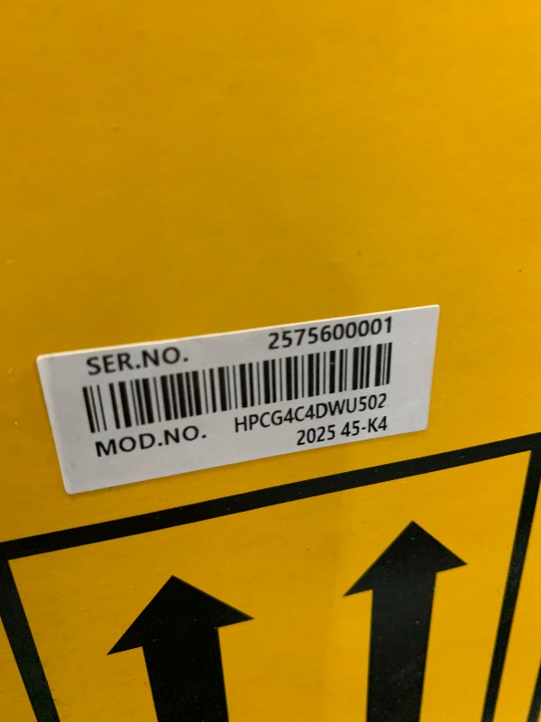 Photo 1 of DEWALT Air Compressor, 225-PSI Max, Hand Carry with Wheels, 4-1/2 Gallon (D55146)