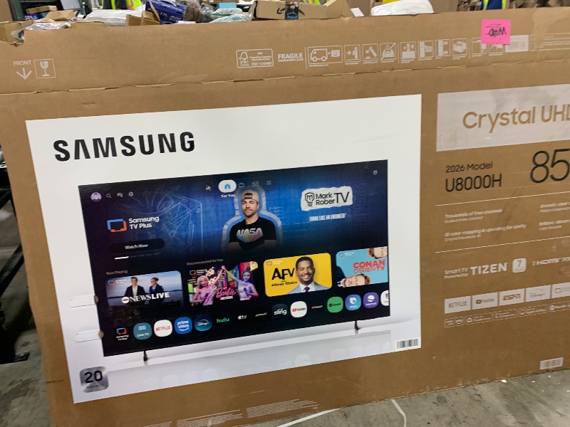 Photo 1 of Samsung 85-Inch Class U8000H Series Crystal UHD, 4K, Smart TV, 2026 Model