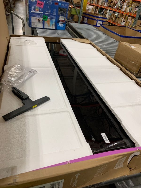 Photo 1 of BROKEN--SELLING FOR PARTS----Samsung 58-Inch Class Crystal UHD U8000F 4K Smart TV (2025 Model) Endless Free Content, Processor, MetalStream Design, Knox Security, Alexa Built-in