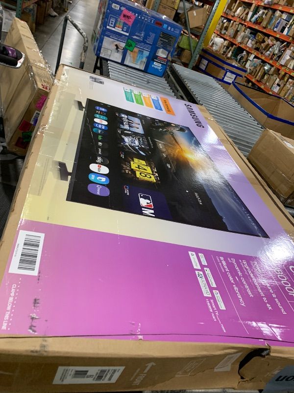 Photo 1 of BROKEN--SELLING FOR PARTS----Samsung 58-Inch Class Crystal UHD U8000F 4K Smart TV (2025 Model) Endless Free Content, Processor, MetalStream Design, Knox Security, Alexa Built-in