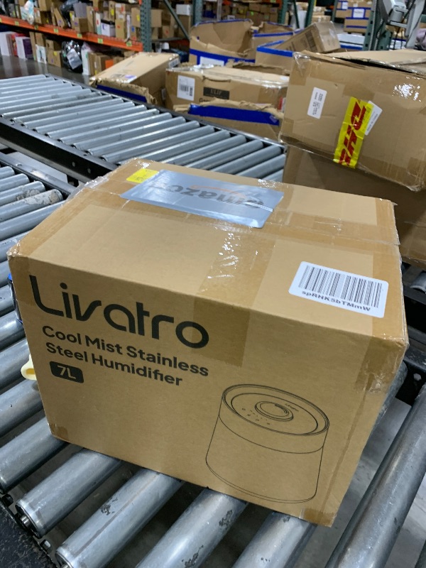 Photo 1 of Livatro 7L Stainless Steel Cool Mist Humidifier - Silver